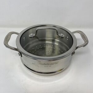 Cuisinart 7.5x3.5" Steamer Insert Silver Stainless Steel with Glass Lid 6116-18S